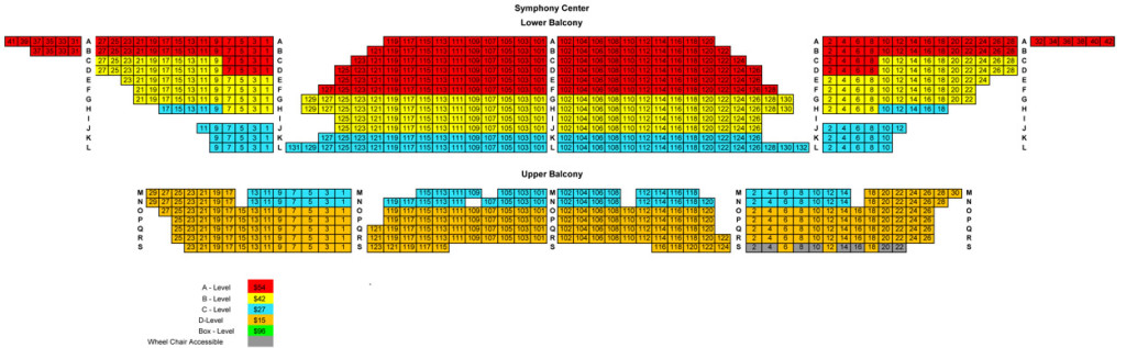 Symphony Center Seating Chart1314balcony - Chicago Sinfonietta