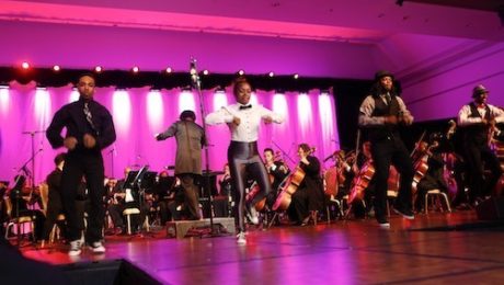 FootworKINGz performs a hip hop version of Swan Lake with the Chicago Sinfonietta at the annual Sinfonietta Gala at the Fairmont Chicago on Saturday, May 31st, 2014