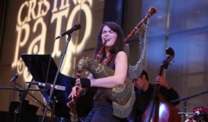 Cristina Pato plays the gaita in Emilio Solla's "A Galician Voyage: Concerto for Bagpipes, Piano, and Orchestra"