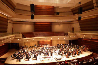 The Chicago Sinfonietta during intermission at the final concert of their 2013-14 season