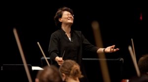 Music director Mei-Ann Chen leads the Chicago Sinfonietta, the choir of Roosevelt University's Chicago College of Performing Arts, and the Anima Young Singers of Greater Chicago in Carl Orff's 'Carmina Burana'