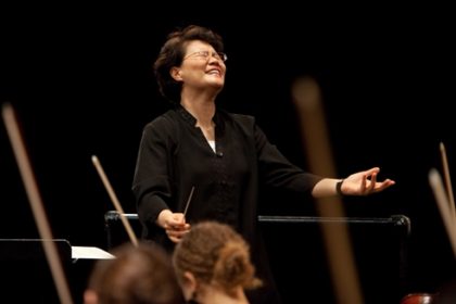 Music director Mei-Ann Chen leads the Chicago Sinfonietta, the choir of Roosevelt University's Chicago College of Performing Arts, and the Anima Young Singers of Greater Chicago in Carl Orff's 'Carmina Burana'