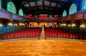 Mandel Hall stage