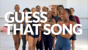 An image of Deeply Rooted Dance Theater with the title Guess That Song.