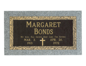 Margaret Bonds' gravestone.