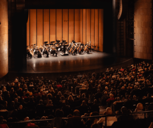 Chicago Sinfonietta orchestra on a stage.